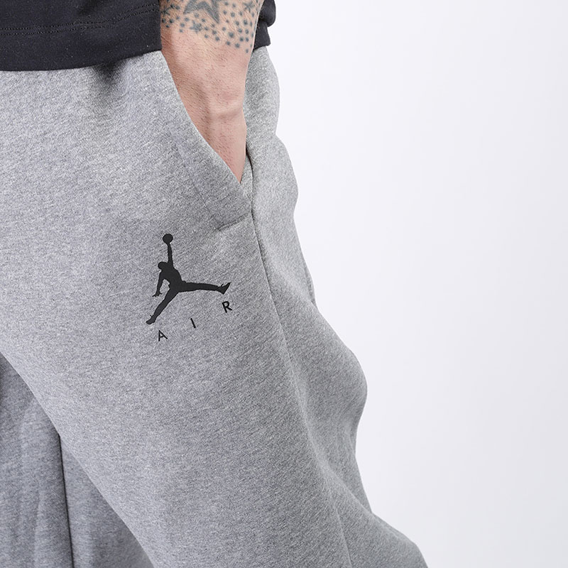 мужские серые брюки Jordan Jumpman Fleece Pant 940172-092 - цена, описание, фото 2